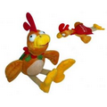 Flying Crowing Rooster Stuffed Animal